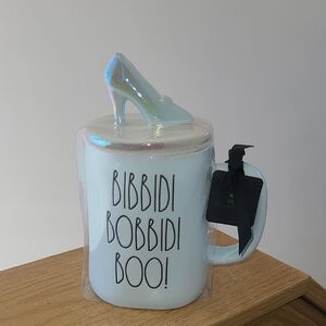 Rae Dunn Bibbidi Bobbidi Boo Mug with Blue Shoe Lid
